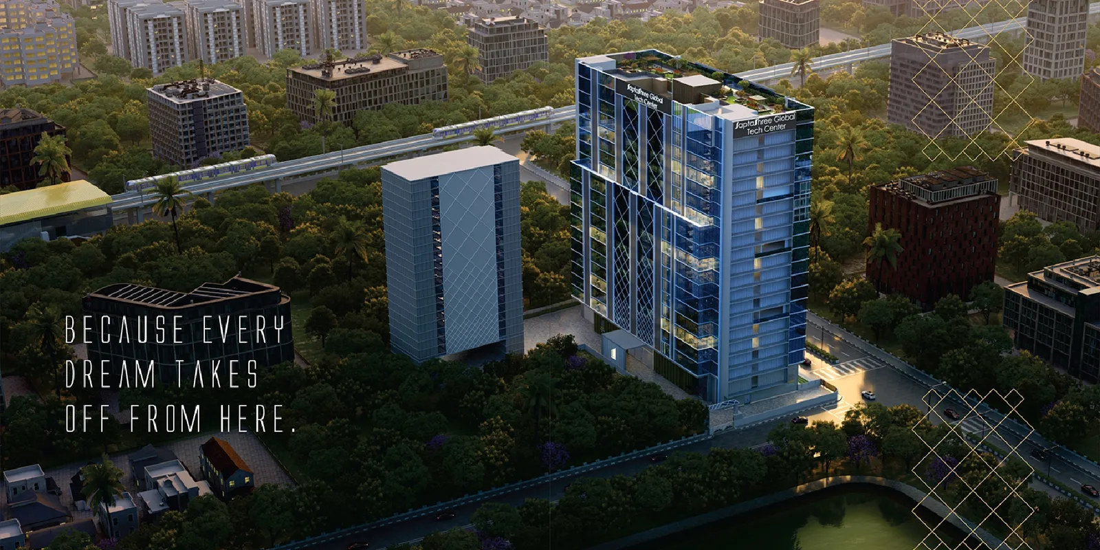 Saptashree Global Tech Center Wagle Estate